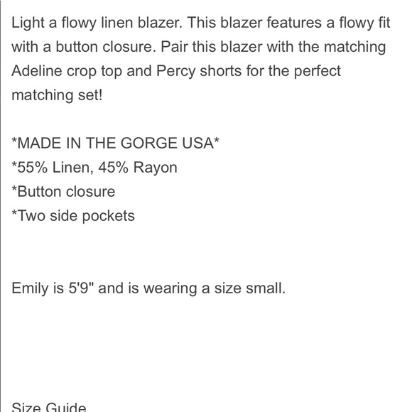 Linen Blazer & Shorts Set - Picture 3 of 5